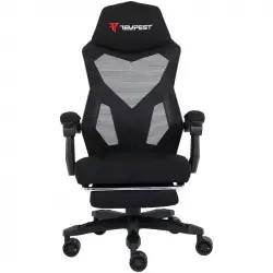 Tempest AeroGamer Silla Gaming con Tela Transpirable Negra