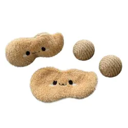 UAMLY  para gatos con forma de cacahuete y bolas de sisal - 2 piezas