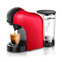 Ufesa Bellagio Cafetera Multicapsula compatible con Nespresso/Dolce Gusto Roja