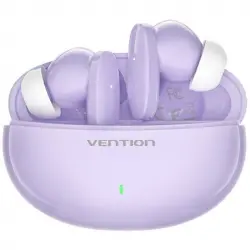 Vention NBFV0 Auriculares Inalámbricos Bluetooth con Estuche de Carga y Autonomía 7h Violeta