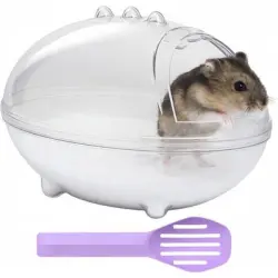 ZooVenture Bandeja de arena transparente para hámsteres - L