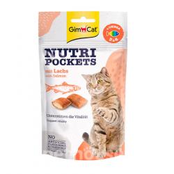 Gimcat Nutri Pockets salmón y omega 3 & 6 60 gr.