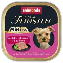 Animonda vom Feinsten Adulto Mini 32 x 100 g - Con ternera, jamón y albahaca