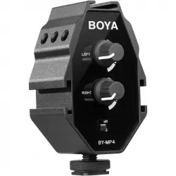 BOYA BY-MP4 Adaptador de Audio de 2 Canales