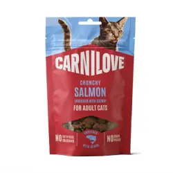 Carnilove Crunchy Salmon Snack para Gatos con Salmón y Catnip, 1 x 50 gr
