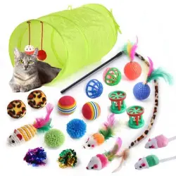 IntiMeg Juego de juguetes para gatos - Paquete de 21 piezas surtidas - Artículo 1