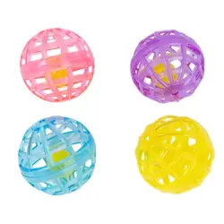 Pelotas con cascabel Basics juguete para gatos - 4 unidades