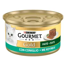 Purina Gourmet Gold Mousse 24 x 85 g - Pack Ahorro - Conejo