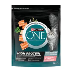 Purina ONE Pienso High Protein esterilizado Salmón para gatos 900 g