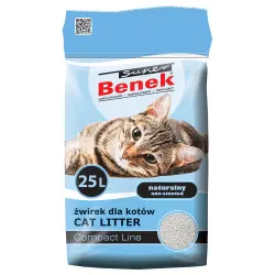 Super Benek Compact arena aglomerante con olor natural - 25 l (20 kg aprox.)