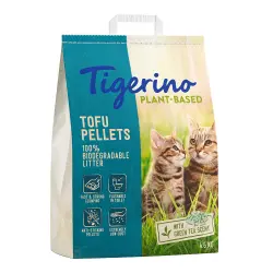 Tigerino Plantbased Tofu olor a té verde arena natural - 4,6 kg