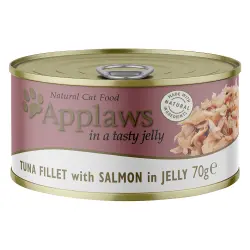 Applaws en gelatina 6 x 70 g latas para gatos -  Atún y salmón