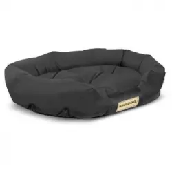 Cama Para Perro Oval 115x95cm Impermeable Color Negro