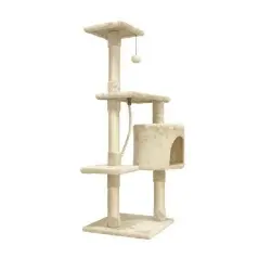 Cstore paloma árbol rascador con 3 plataformas beige para gatos