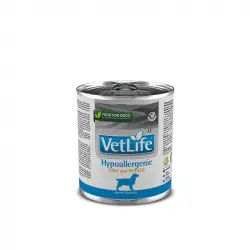 Farmina vet life dog hypoallergenic pescado caja 6x300gr dieta húmeda para perros, Unidades 6x300Grs