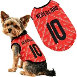 HausPets Camiseta de fútbol para perros - Países Bajos - Países Bajos-2XL