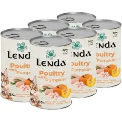 Lenda Paté para Gatos Aves de Corral y Calabaza - 6 x 400 g