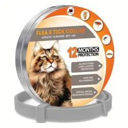 MCBOSON Collar antipulgas y antigarrapatas para gatos - 13 pulgadas