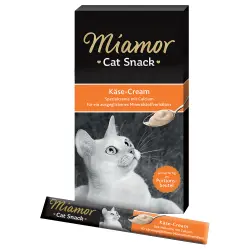Miamor Snack crema de queso para gatos - 5 x 15 g