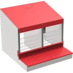 Ponedero Para Gallinas 2 Departamentos 53x50x44 Cm