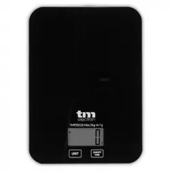 TM Electron Báscula de Cocina 5Kg Negra
