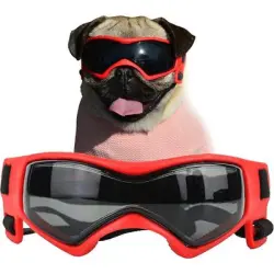 UAMLY Gafas de sol para perros con protección UV - rojo