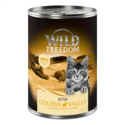 Wild Freedom Kitten 6 x 400 g - Golden Valley con conejo y pollo