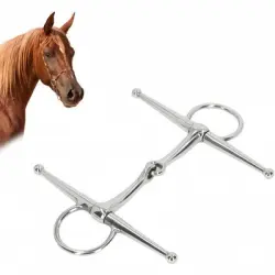 ZooVenture Bocado de anillas articuladas para caballo - 1 pieza