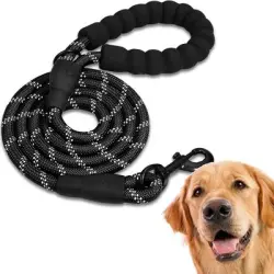 ZooVenture Correa de nailon reflectante de 360° - Negro 【150*1,2 CM】
