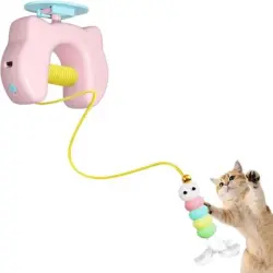 ZooVenture  interactivo para gatos - Colgante, ABS, recargable - Rosa