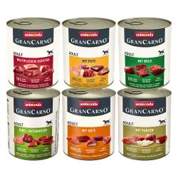 Animonda GranCarno Original Adult 6 x 800 g - Pack mixto II con 6 surtidos