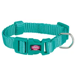 Collar Trixie Premium azul para perros - S–M: 30–45 cm perímetro de cuello, 15 mm de ancho