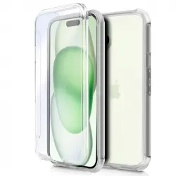 Cool Funda Silicona 3D Transparente Frontal/Trasera para iPhone 15 Plus