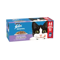 Felix Original Festín de sabores sobres en gelatina - Multipack 44 sobres x 85 g