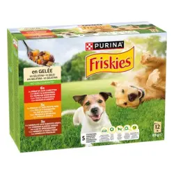 Friskies Adult en gelatina con vacuno, pollo y cordero - 36 x 85 g