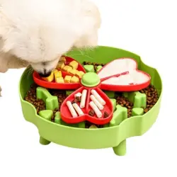FurryFusion Comedero de alimentación lenta con forma de flor perros gatos - Artículo 1