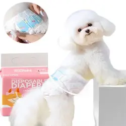 FurryFusion Pañales desechables para perros (10 unidades por paquete) - Perra M