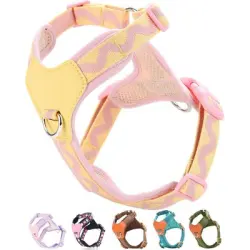 HausPets Arnés rosa XS para perros pequeños, antitirones, 2 clips correa - rosa (XS)