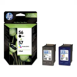 HP 56/57 Pack 2 CArtuchos Tinta Original Negro/Tricolor