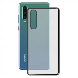 Ksix Funda TPU Metalizada Gris para Huawei P30