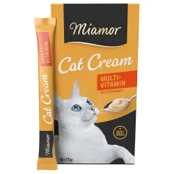 Miamor Cat Snack crema multivitamínica con taurina para gatos - 6 x 15 g