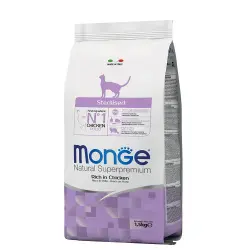 Monge Pienso para Gatos Cat Sterilized Pollo 1.5 Kg
