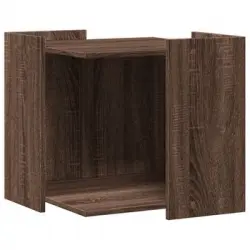 Mueble Arenero Para Gatos Madera Marrón Roble 53x53x51 Cm Vidaxl