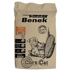 Super Benek Corn Cat Natural arena vegetal aglomerante - 25 l (15,7 kg aprox.)