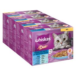 Whiskas Duo 48 x 85 g Pack mixto en bolsitas - Delicias del océano en gelatina