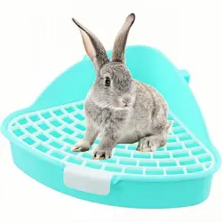 ZooVenture Arenero para conejos, cobayas, hámsteres y chinchillas - Azul
