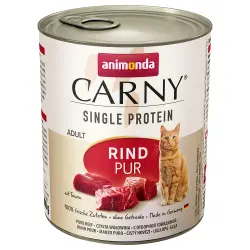 Animonda Carny Single Protein Adult 6 x 800 g para gatos - Vacuno puro