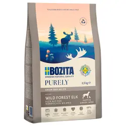Bozita Purely Grain Free pienso para perros: ¡20% de descuento! - Puppy & Junior Large con Alce (2,5 kg)