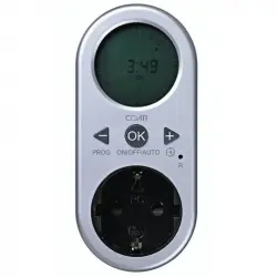 Coati Enchufe con Temporizador Digital Aluminio