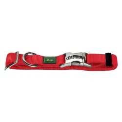 Collar HUNTER Vario Basic Alu-Strong rojo para perros - L: 45 - 65 perímetro del cuello